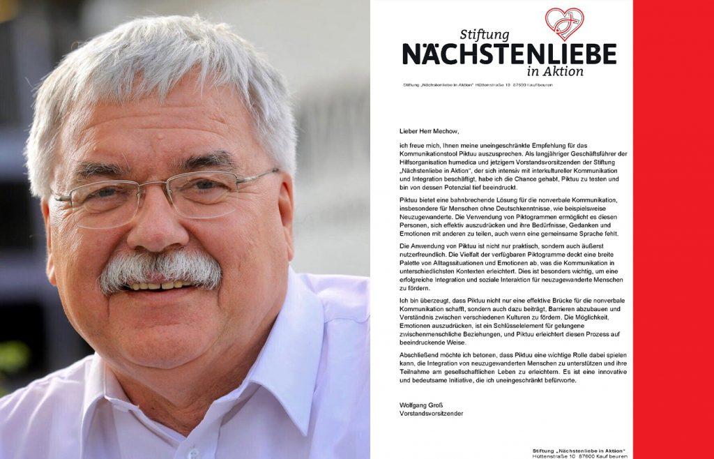 PIKTUU bietet eine bahnbrechende Lösung für die nonverbale Kommunikation! Wir freuen uns sehr über diese überraschende und großartige Empfehlung von einem, der es wissen muss.In diesem Fall der humedicaGründer Wolfgang Groß.